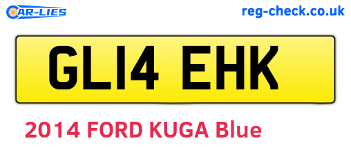 GL14EHK are the vehicle registration plates.
