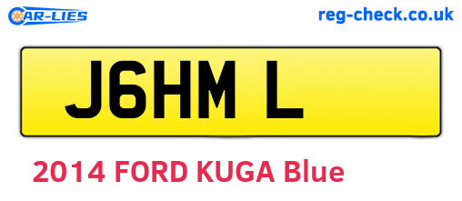 J6HML are the vehicle registration plates.