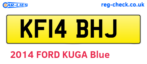 KF14BHJ are the vehicle registration plates.