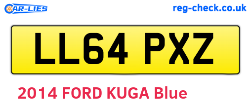 LL64PXZ are the vehicle registration plates.