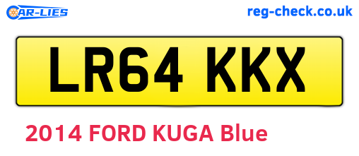 LR64KKX are the vehicle registration plates.