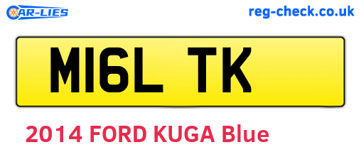 M16LTK are the vehicle registration plates.