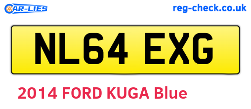 NL64EXG are the vehicle registration plates.