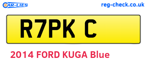 R7PKC are the vehicle registration plates.