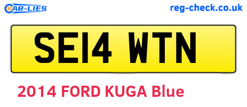 SE14WTN are the vehicle registration plates.