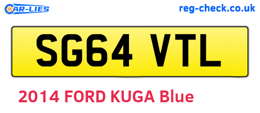 SG64VTL are the vehicle registration plates.