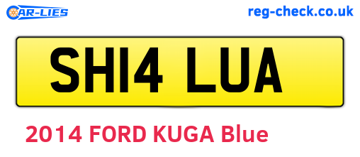 SH14LUA are the vehicle registration plates.
