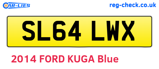 SL64LWX are the vehicle registration plates.