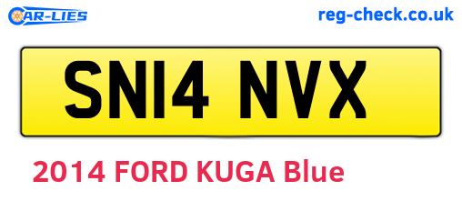 SN14NVX are the vehicle registration plates.
