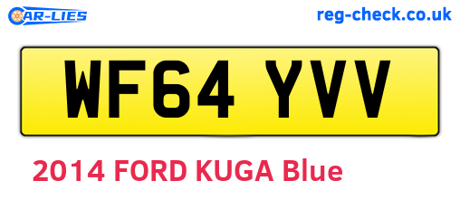 WF64YVV are the vehicle registration plates.