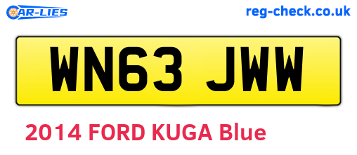 WN63JWW are the vehicle registration plates.