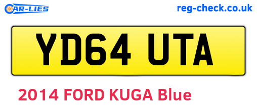 YD64UTA are the vehicle registration plates.