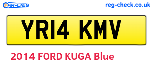 YR14KMV are the vehicle registration plates.