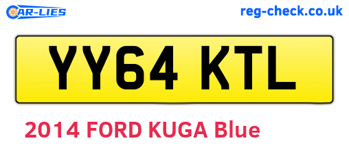 YY64KTL are the vehicle registration plates.