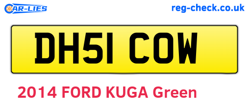 DH51COW are the vehicle registration plates.