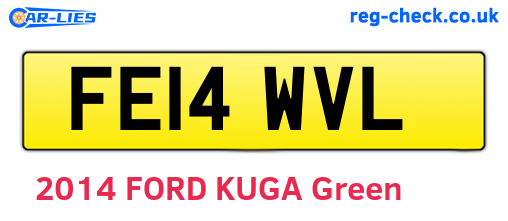 FE14WVL are the vehicle registration plates.