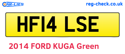 HF14LSE are the vehicle registration plates.