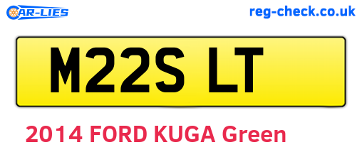 M22SLT are the vehicle registration plates.