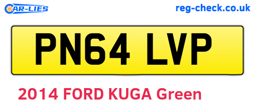 PN64LVP are the vehicle registration plates.