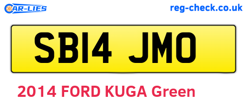 SB14JMO are the vehicle registration plates.