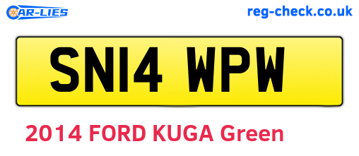 SN14WPW are the vehicle registration plates.