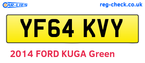 YF64KVY are the vehicle registration plates.