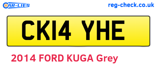 CK14YHE are the vehicle registration plates.