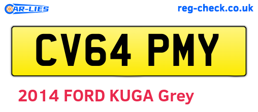 CV64PMY are the vehicle registration plates.