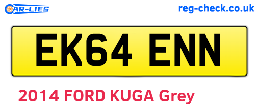 EK64ENN are the vehicle registration plates.