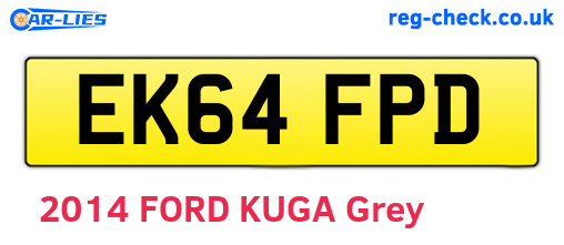 EK64FPD are the vehicle registration plates.