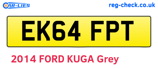 EK64FPT are the vehicle registration plates.