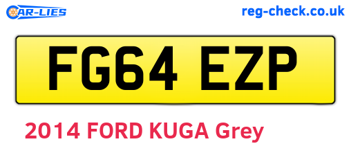 FG64EZP are the vehicle registration plates.