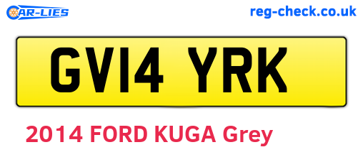 GV14YRK are the vehicle registration plates.