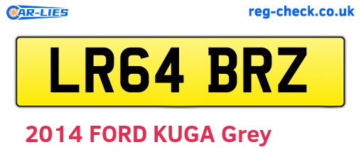 LR64BRZ are the vehicle registration plates.
