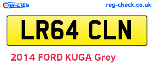LR64CLN are the vehicle registration plates.
