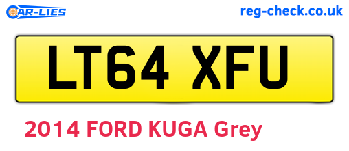 LT64XFU are the vehicle registration plates.