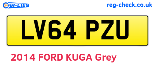 LV64PZU are the vehicle registration plates.