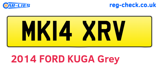 MK14XRV are the vehicle registration plates.