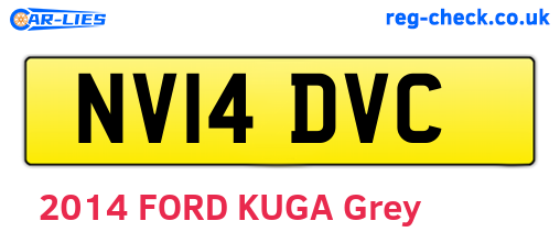 NV14DVC are the vehicle registration plates.