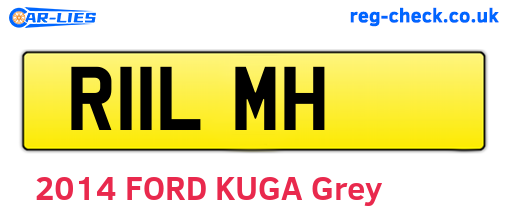 R11LMH are the vehicle registration plates.