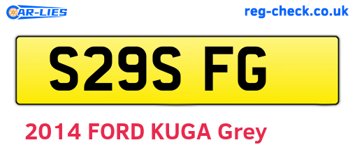 S29SFG are the vehicle registration plates.