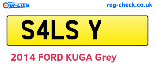 S4LSY are the vehicle registration plates.