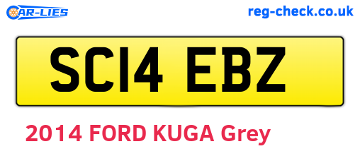 SC14EBZ are the vehicle registration plates.