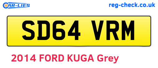 SD64VRM are the vehicle registration plates.