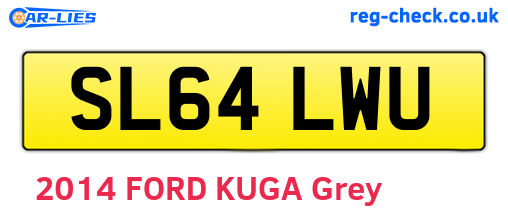 SL64LWU are the vehicle registration plates.