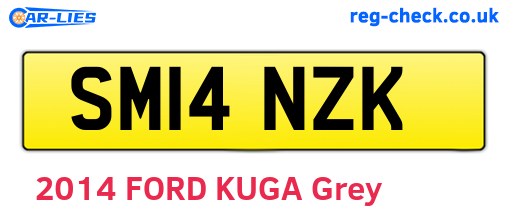 SM14NZK are the vehicle registration plates.
