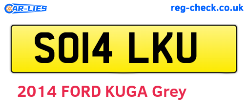 SO14LKU are the vehicle registration plates.