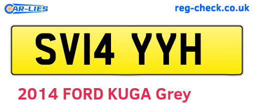 SV14YYH are the vehicle registration plates.