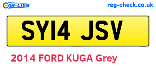SY14JSV are the vehicle registration plates.