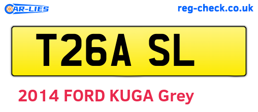 T26ASL are the vehicle registration plates.